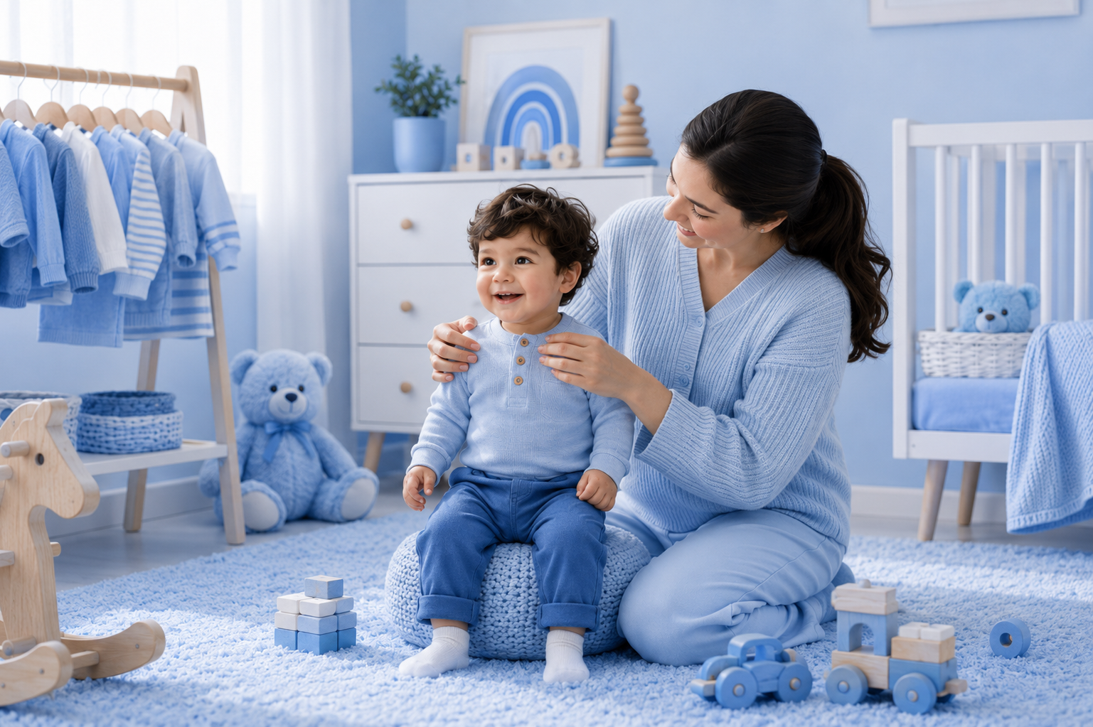 Child in premium kids clothing